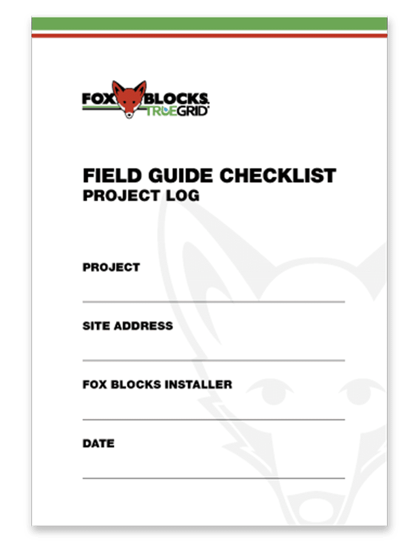 Field Guide Checklist