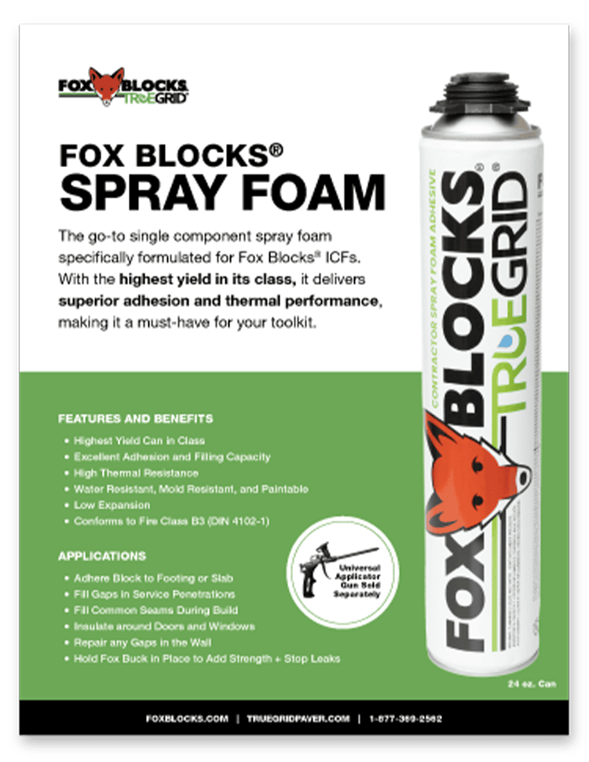 Fox Blocks Spray Foam Flyer